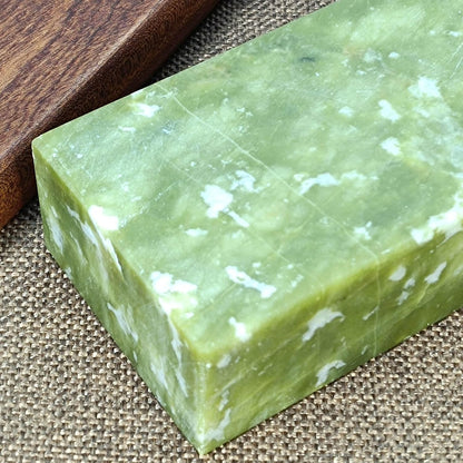 LARGE SIZE Knife Sharpening Stone,10000 Grit Sharpener Whetstone Final Fine Polishing Natural Green Honing Oilstone for Knives Tools,Cutting Tools (200 * 50 * 25)