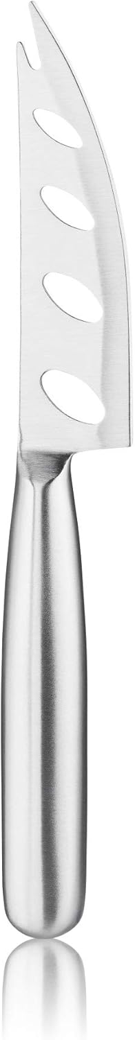 Gourmet 4-Piece Stainless Steel Cheese Knife Set with Acacia Wood Handles for Charcuterie Board, Includes 3 Knives & 1 Fork, Hosting Essentials