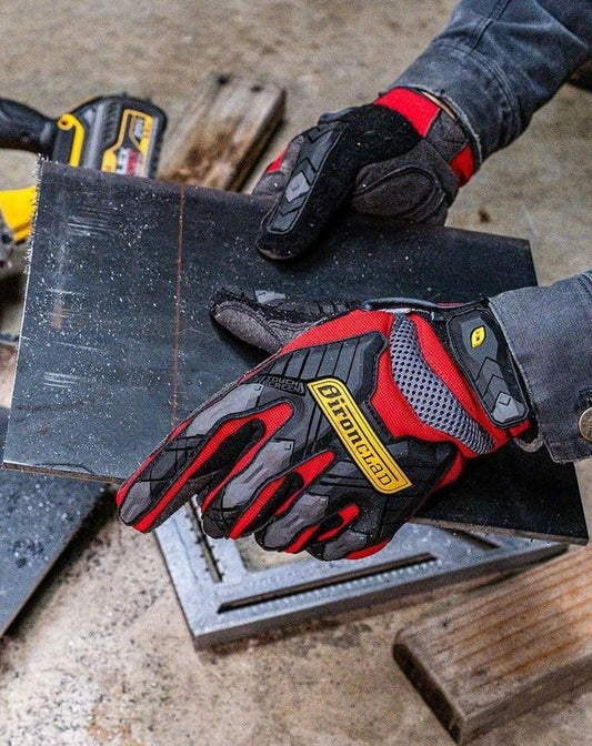Ironclad Command Impact 360 Cut A6 Work Gloves; Touch Screen Gloves Conductive Palm & Fingers, Impact Protection, Machine Washable, Sized S, M, L, XL, XXL (1 Pair), Red (IEX-MIGR5-05-XL)