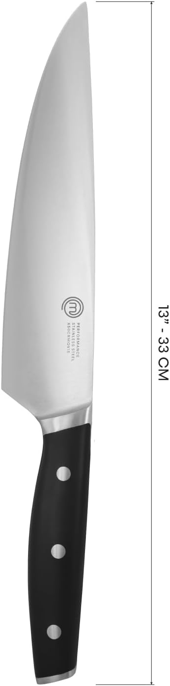 Chef Knife Set with Bag, Knife Roll Set with 5 Professional Quality Kitchen Knives for Precision Home Cooking, High Carbon Stainless Steel Blades & Triple Riveted Handles