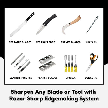 8 Inch Deluxe Blade Sharpening Kit, For 6 Inch Bench Grinder, Made In The Usa