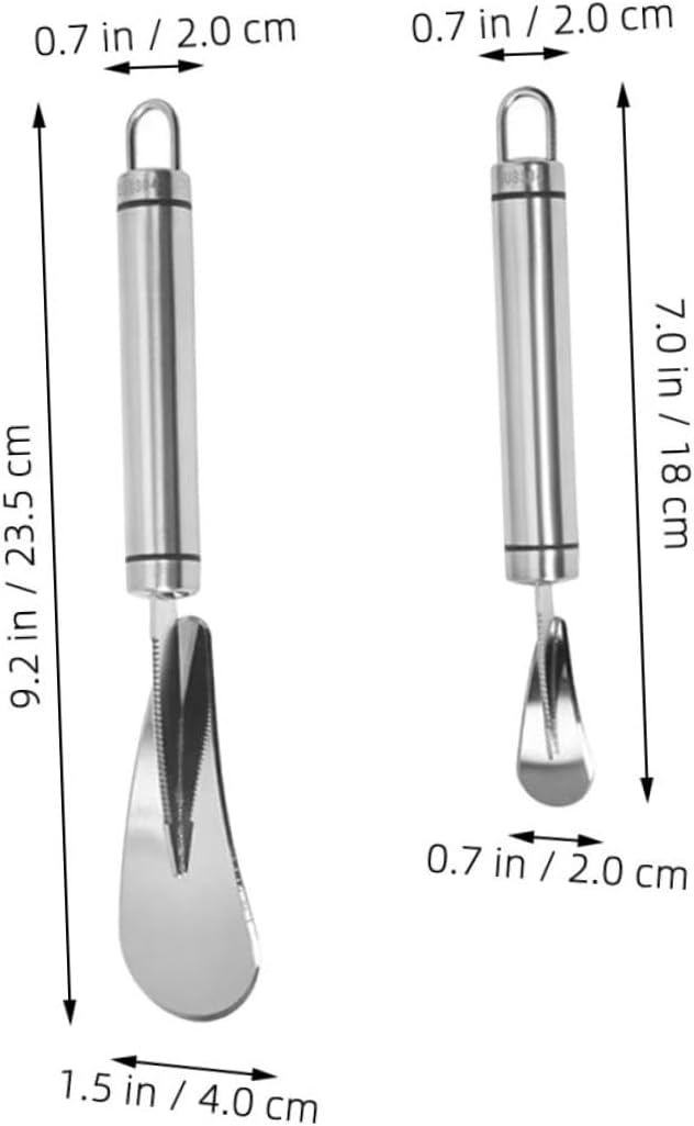 2pcs Citrus Peeler Orange Opener Steel Grapefruit Knife Sturdy Fruit Peelers Stainless Steel Tools