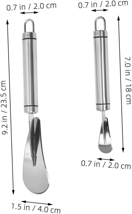 2pcs Citrus Peeler Orange Opener Steel Grapefruit Knife Sturdy Fruit Peelers Stainless Steel Tools