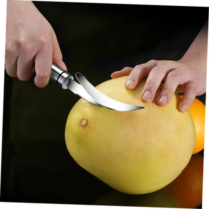 2pcs Citrus Peeler Orange Opener Steel Grapefruit Knife Sturdy Fruit Peelers Stainless Steel Tools