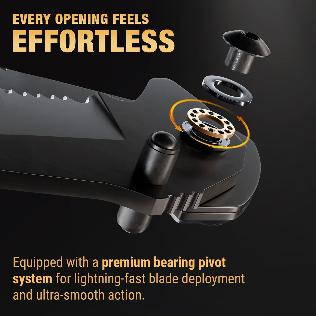 Legal Pocket Knife with 2.95” Serrated Blade, Glass Breaker, Seat Belt Cutter - EDC Sharp Folding Knives with Portable Clip - Small Tool for Tactical Camping Survival Hiking - Gifts for Men, Women