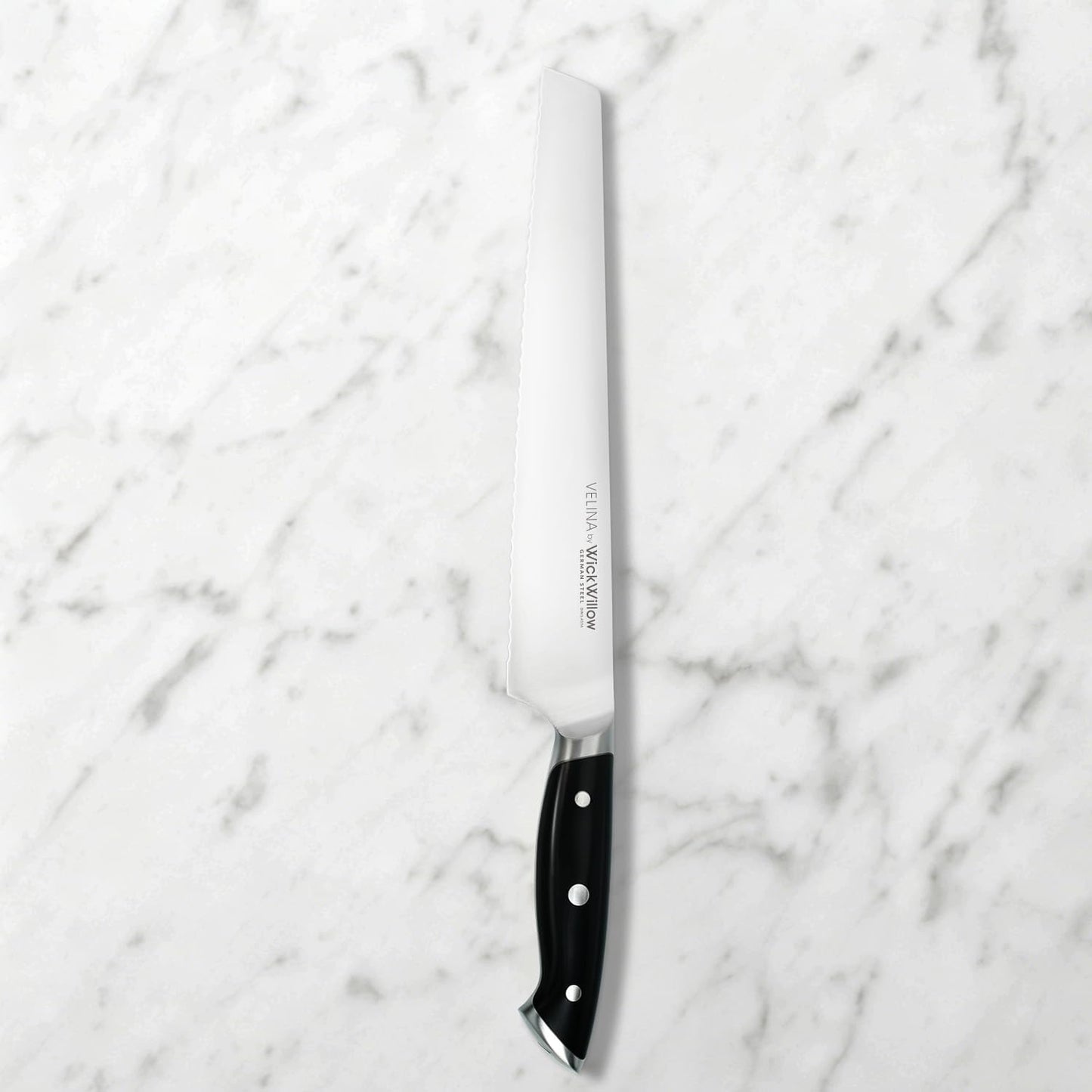 8” Chef Knife - German X50CrMoV15 Steel, Full Tang | For everyday cooking, including meat, vegetables and herbs. Balanced control. Dishwasher safe. Gift box included.