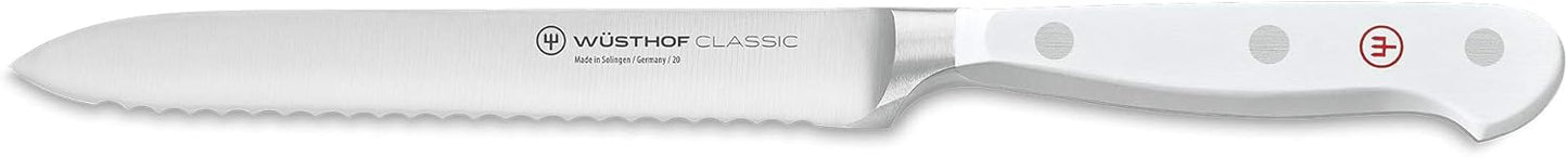 WÜSTHOF Classic White 5" Serrated Utility Knife