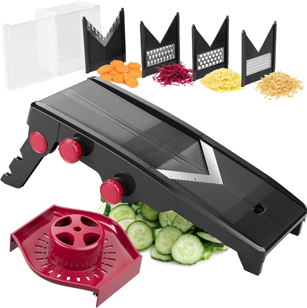 Austria Mandoline Slicer, Adjustable Vegetable Chopper, Grater