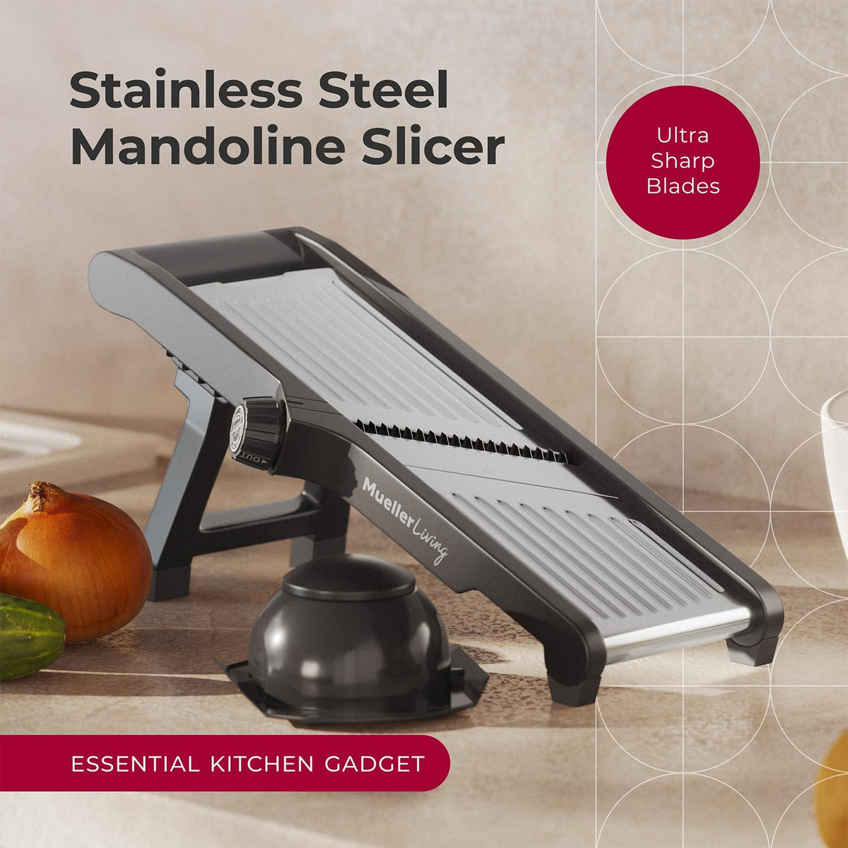 Austria Mandoline Slicer, Adjustable Vegetable Chopper, Grater