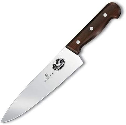Wood 8 Inch Chef's Knife, Stainless Steel Slicing Knife