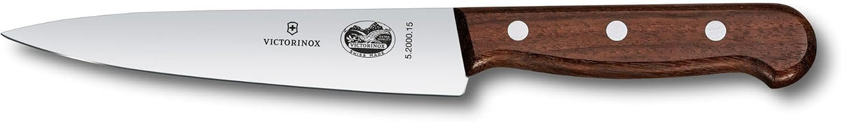 Wood 8 Inch Chef's Knife, Stainless Steel Slicing Knife