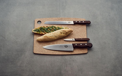 Wood 8 Inch Chef's Knife, Stainless Steel Slicing Knife