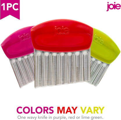 Joie Crinkle Cutter Knife, Wavy Slicer for Potatoes, Vegetables, and More