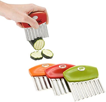 Joie Crinkle Cutter Knife, Wavy Slicer for Potatoes, Vegetables, and More