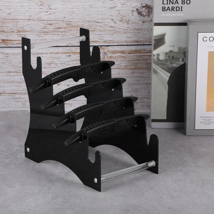 2 Pcs Knife Display Stand,Knife Holder Knife Storage Rack Acrylic Knife Display Case for Survival, Outdoor, EDC Mini Knife,dagger(Black)