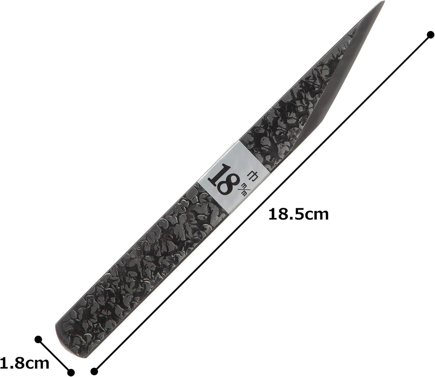 Kiridashi Knife 18mm, Right-Handed Woodworking Marking Knife | Japanese Craft Knife for Scribing, Carving, Whittling, Leather Cutting - Hand-Forged Single-Bevel Blade, Made in Japan