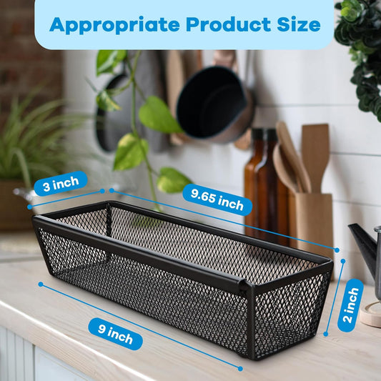 Silverware Organizer for Drawer, Utensil Drawer Organizer, 2 Pack Silverware Drawer Organizer Tray, Organizadores De Cocina, Flatware Organizer for Drawer with Interlocking Arm