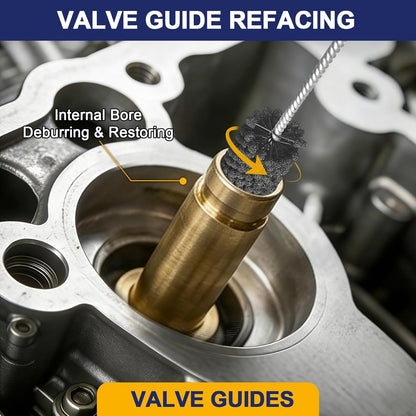 Garhgi 1-3/8 Inch Cylinder Hone with 240 Grit Flexible Resilient Ball | Silicon Carbide 35mm, Automotive Motorcycle Brake Cylinder Piston Ring Fitting Porting Valve Guide, Restoration Deglaze Clean
