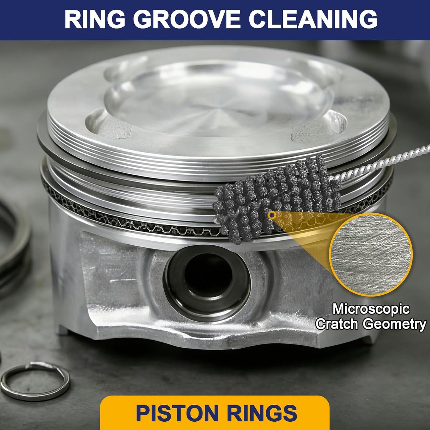 Garhgi 1-3/8 Inch Cylinder Hone with 240 Grit Flexible Resilient Ball | Silicon Carbide 35mm, Automotive Motorcycle Brake Cylinder Piston Ring Fitting Porting Valve Guide, Restoration Deglaze Clean