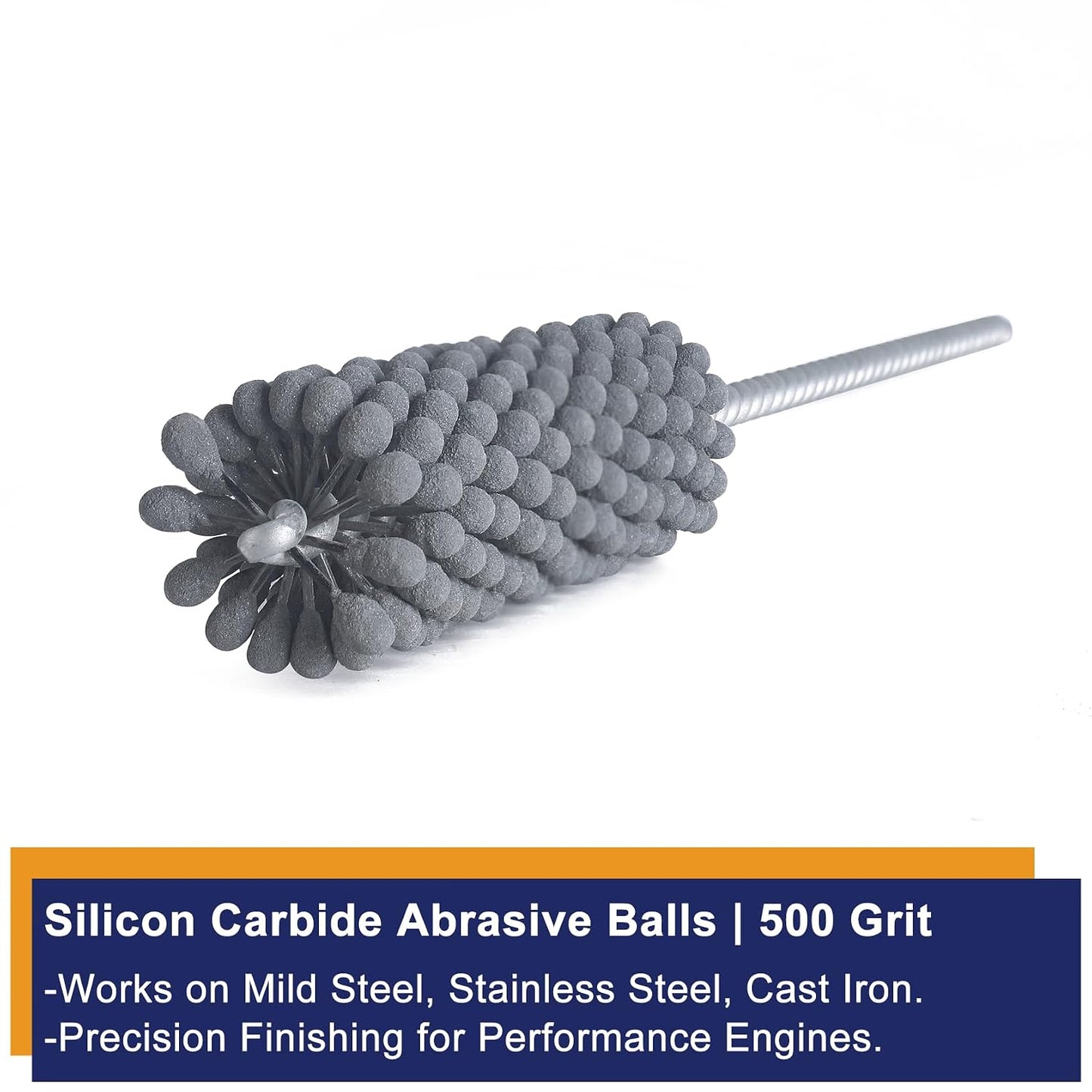 Garhgi 1-3/8 Inch Cylinder Hone with 240 Grit Flexible Resilient Ball | Silicon Carbide 35mm, Automotive Motorcycle Brake Cylinder Piston Ring Fitting Porting Valve Guide, Restoration Deglaze Clean