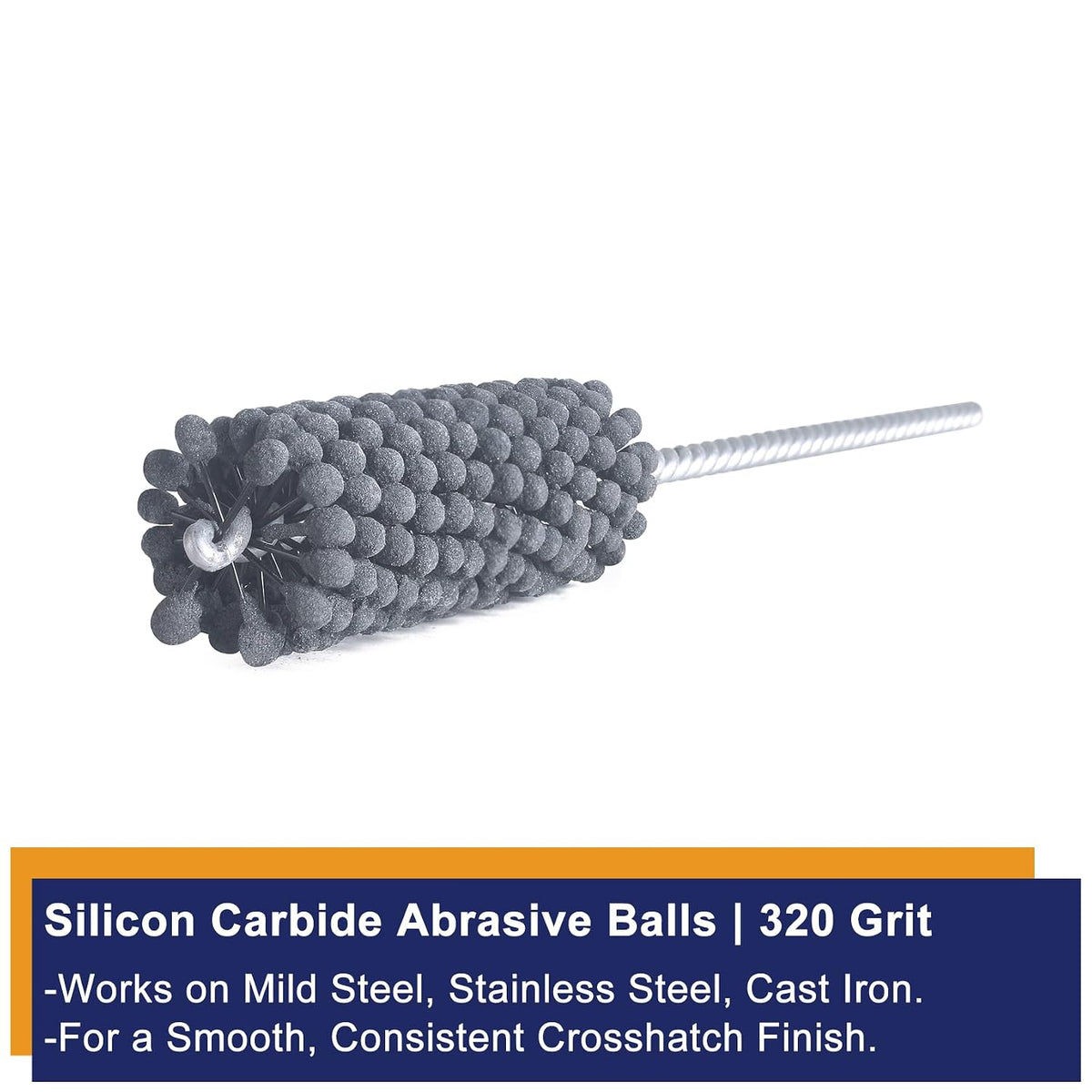 Garhgi 1-3/8 Inch Cylinder Hone with 240 Grit Flexible Resilient Ball | Silicon Carbide 35mm, Automotive Motorcycle Brake Cylinder Piston Ring Fitting Porting Valve Guide, Restoration Deglaze Clean