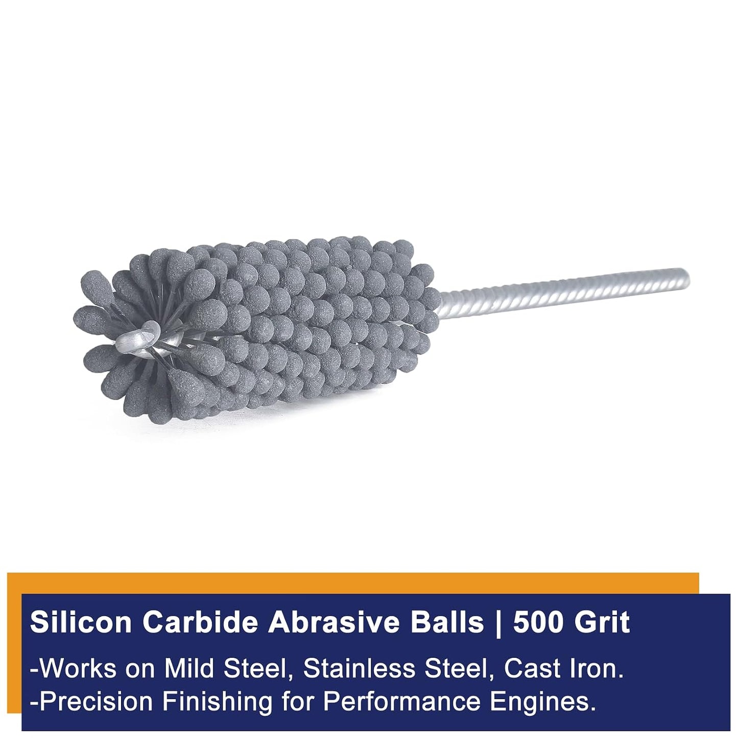 Garhgi 1-3/8 Inch Cylinder Hone with 240 Grit Flexible Resilient Ball | Silicon Carbide 35mm, Automotive Motorcycle Brake Cylinder Piston Ring Fitting Porting Valve Guide, Restoration Deglaze Clean