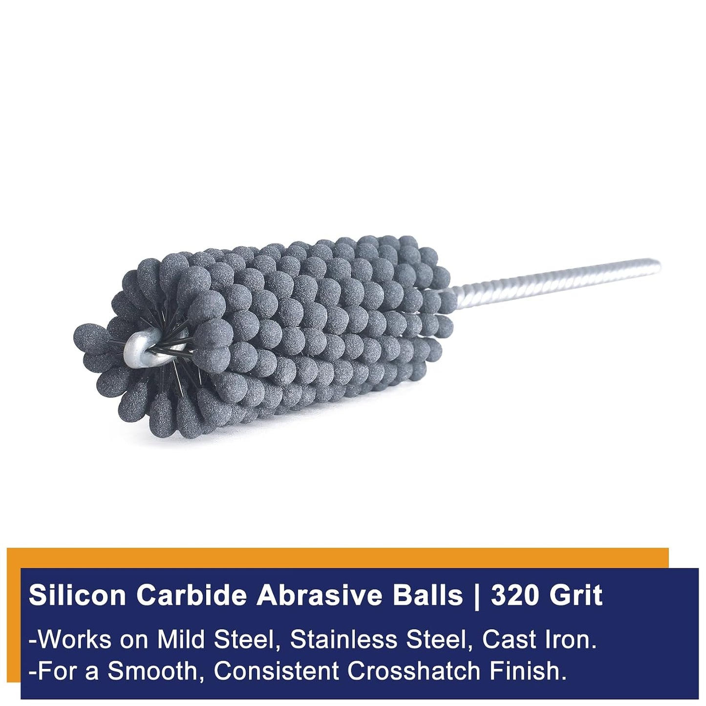 Garhgi 1-3/8 Inch Cylinder Hone with 240 Grit Flexible Resilient Ball | Silicon Carbide 35mm, Automotive Motorcycle Brake Cylinder Piston Ring Fitting Porting Valve Guide, Restoration Deglaze Clean