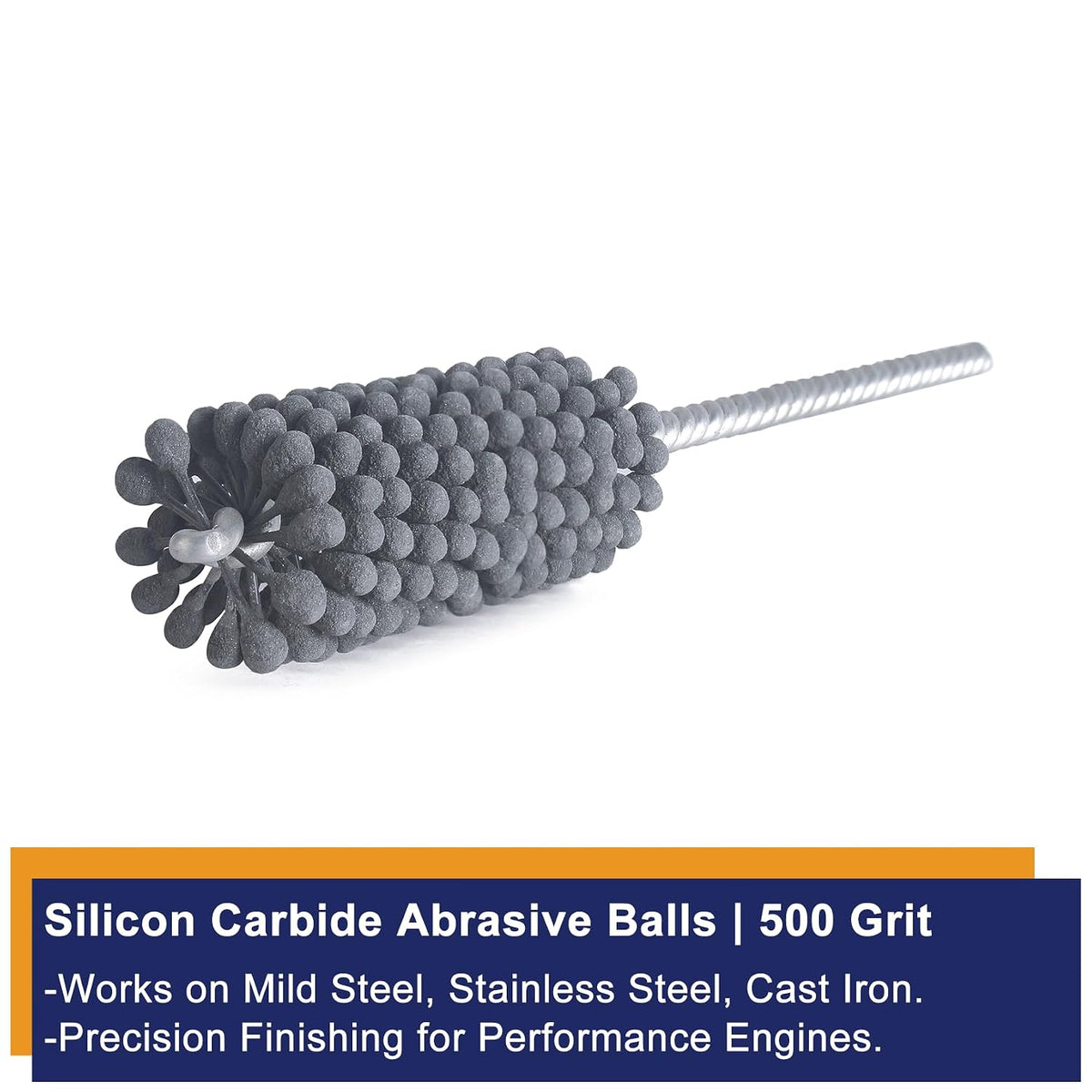 Garhgi 1-3/8 Inch Cylinder Hone with 240 Grit Flexible Resilient Ball | Silicon Carbide 35mm, Automotive Motorcycle Brake Cylinder Piston Ring Fitting Porting Valve Guide, Restoration Deglaze Clean