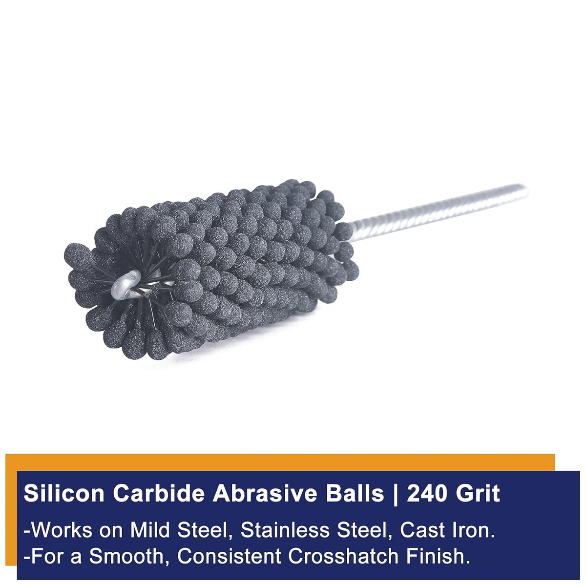 Garhgi 1-3/8 Inch Cylinder Hone with 240 Grit Flexible Resilient Ball | Silicon Carbide 35mm, Automotive Motorcycle Brake Cylinder Piston Ring Fitting Porting Valve Guide, Restoration Deglaze Clean