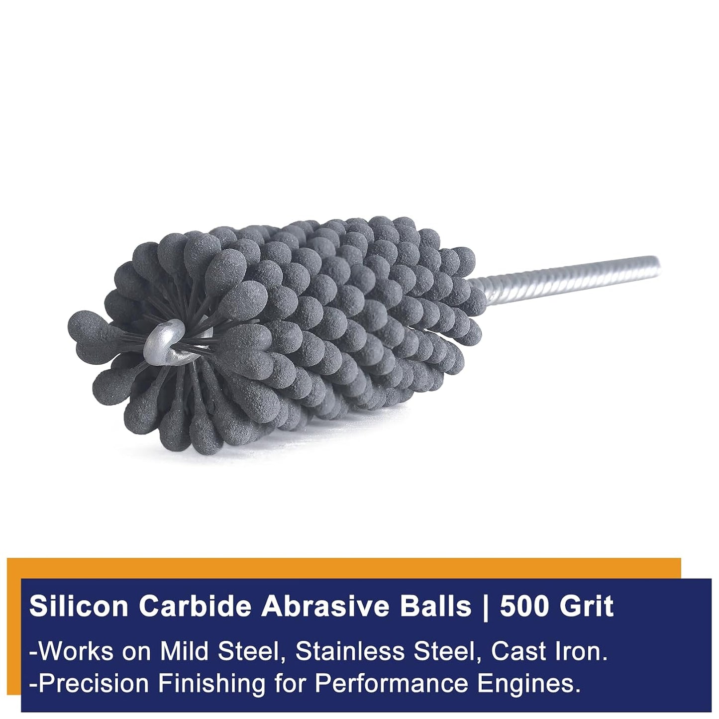 Garhgi 1-3/8 Inch Cylinder Hone with 240 Grit Flexible Resilient Ball | Silicon Carbide 35mm, Automotive Motorcycle Brake Cylinder Piston Ring Fitting Porting Valve Guide, Restoration Deglaze Clean