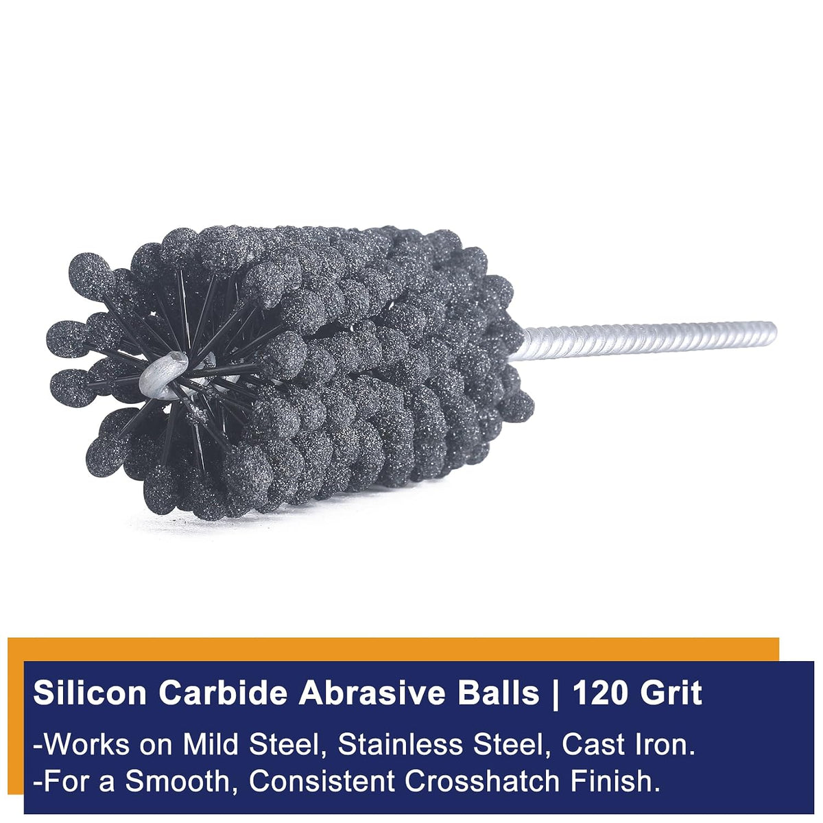 Garhgi 1-3/8 Inch Cylinder Hone with 240 Grit Flexible Resilient Ball | Silicon Carbide 35mm, Automotive Motorcycle Brake Cylinder Piston Ring Fitting Porting Valve Guide, Restoration Deglaze Clean