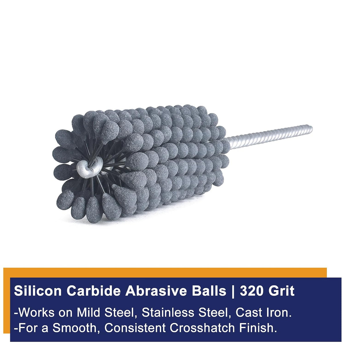 Garhgi 1-3/8 Inch Cylinder Hone with 240 Grit Flexible Resilient Ball | Silicon Carbide 35mm, Automotive Motorcycle Brake Cylinder Piston Ring Fitting Porting Valve Guide, Restoration Deglaze Clean