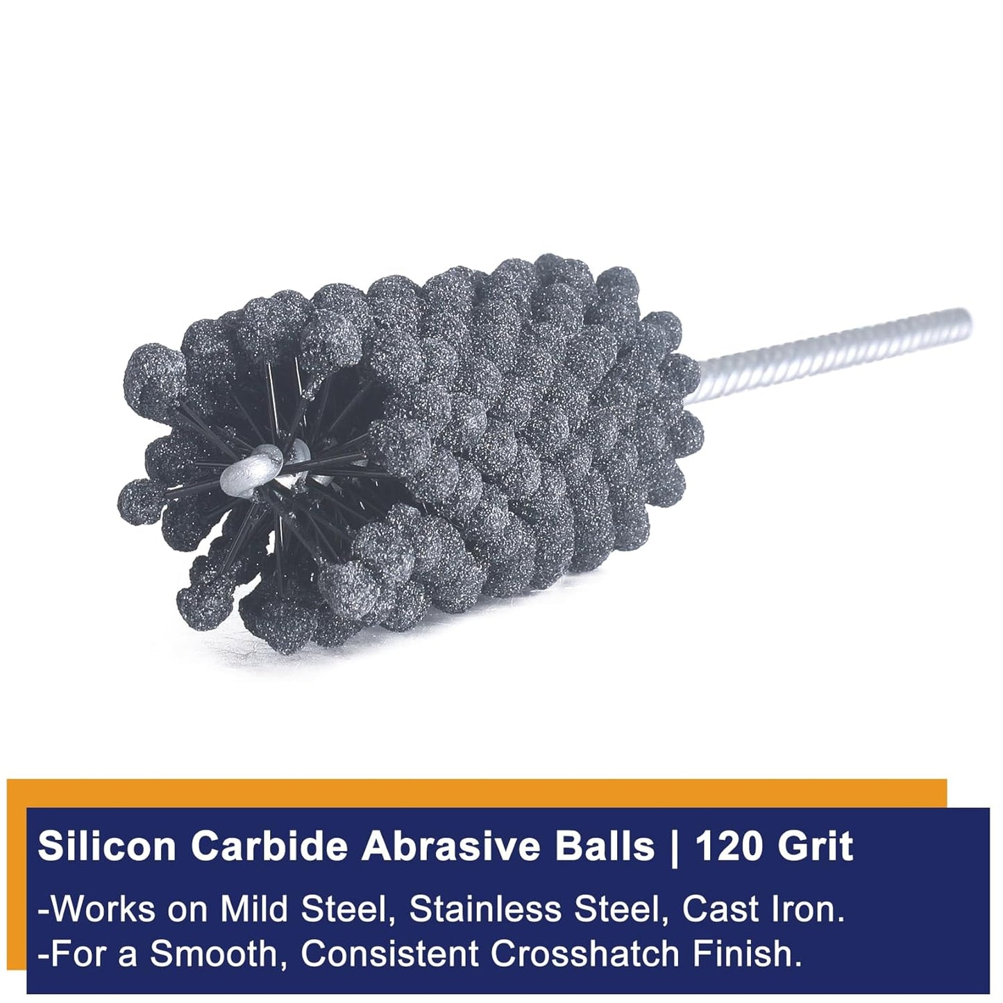 Garhgi 1-3/8 Inch Cylinder Hone with 240 Grit Flexible Resilient Ball | Silicon Carbide 35mm, Automotive Motorcycle Brake Cylinder Piston Ring Fitting Porting Valve Guide, Restoration Deglaze Clean
