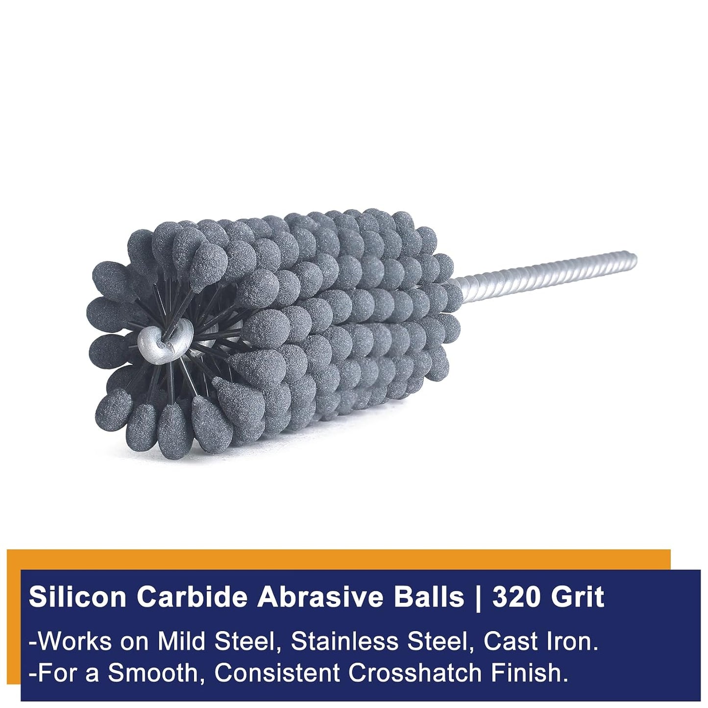 Garhgi 1-3/8 Inch Cylinder Hone with 240 Grit Flexible Resilient Ball | Silicon Carbide 35mm, Automotive Motorcycle Brake Cylinder Piston Ring Fitting Porting Valve Guide, Restoration Deglaze Clean