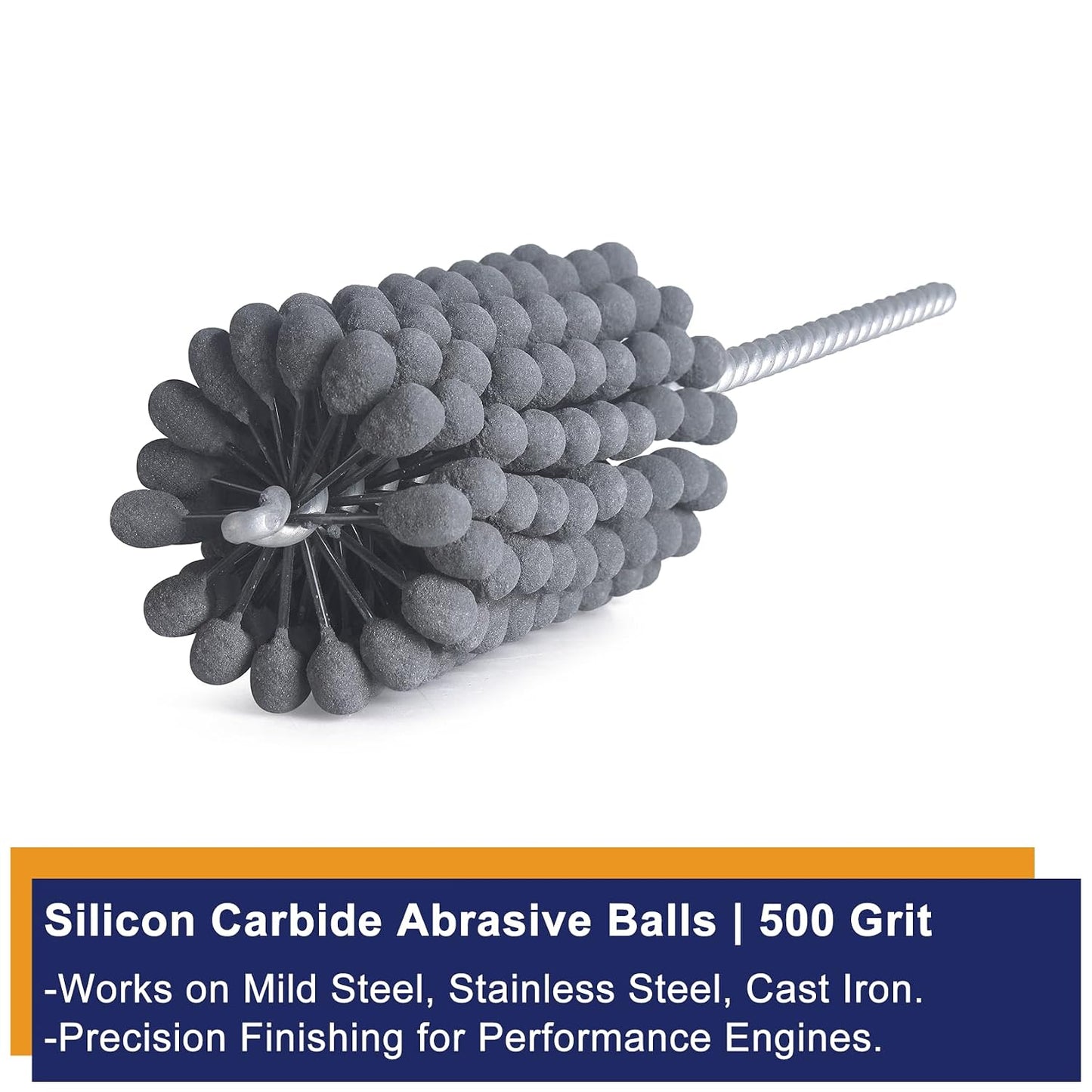 Garhgi 1-3/8 Inch Cylinder Hone with 240 Grit Flexible Resilient Ball | Silicon Carbide 35mm, Automotive Motorcycle Brake Cylinder Piston Ring Fitting Porting Valve Guide, Restoration Deglaze Clean