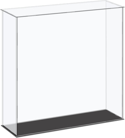 Acrylic Display Case Plastic Box Cube Storage Box Clear Small Assemble Dustproof Showcase 14.1x4.3x4.1 Inch for Collectibles Items