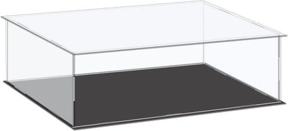 Acrylic Display Case Plastic Box Cube Storage Box Clear Small Assemble Dustproof Showcase 14.1x4.3x4.1 Inch for Collectibles Items