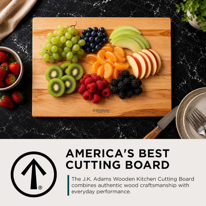Kitchen Basic 17 by 14-Inch Cutting Board, Maple