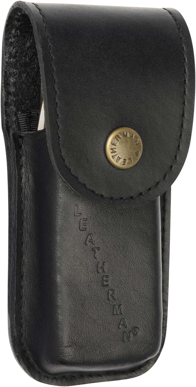 Heritage Leather Snap Sheath for Multi-Tools, Brown, Medium