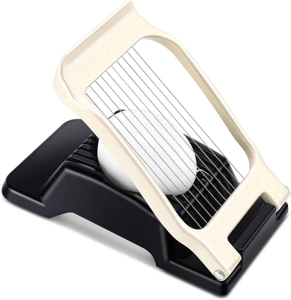 Multipurpose Heavy Duty Aluminium Egg Slicer, Stainless Steel Wire, Sliver