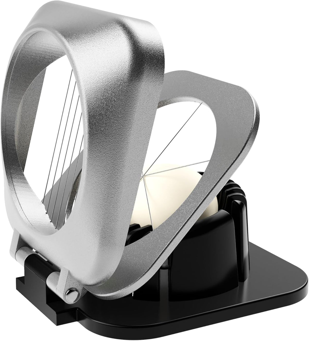 Multipurpose Heavy Duty Aluminium Egg Slicer, Stainless Steel Wire, Sliver