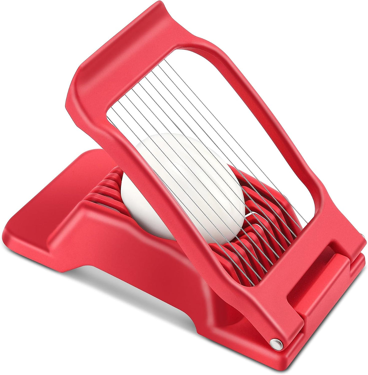 Multipurpose Heavy Duty Aluminium Egg Slicer, Stainless Steel Wire, Sliver