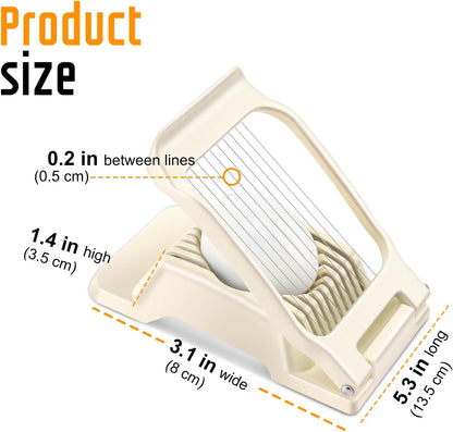 Multipurpose Heavy Duty Aluminium Egg Slicer, Stainless Steel Wire, Sliver