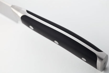 WÜSTHOF Classic IKON 7" Hollow Edge Santoku Knife, Black