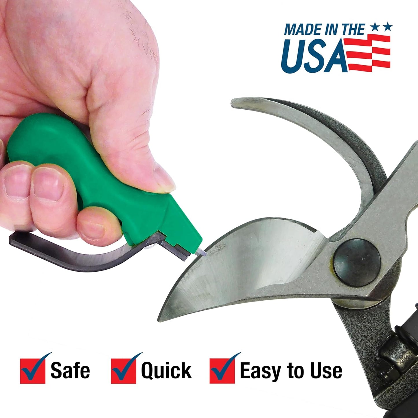 ACCUSHARP Knife Sharpener, Portable and Easy to Use, Hones and Sharpens Cleavers, Kitchen, and Serrated Knives, Sharpens Double Beveled Edge Knives