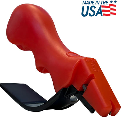 ACCUSHARP Knife Sharpener, Portable and Easy to Use, Hones and Sharpens Cleavers, Kitchen, and Serrated Knives, Sharpens Double Beveled Edge Knives