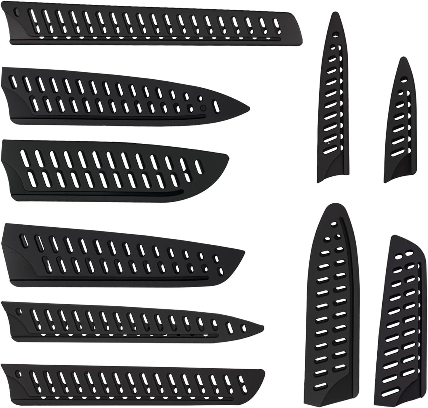 10PCS Paring Knife Sheath Set, Knife Covers or Sleeves Protector for Kitchen for 10" 8" 7" 6" 5" 3.5" Utility Carving Chef Bread Utility Paring Knife