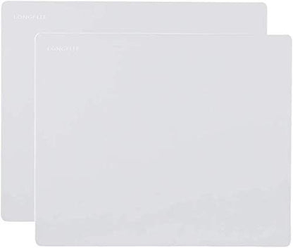 24''x20'' Extra Large Silicone Baking Mat for Dough Rolling Pastry Fondant Mat Nonstick and Nonskid Heat Resistent, Countertop Protector, Dining Table Mat and Placemat (Extra Large Gray 2 Pack)