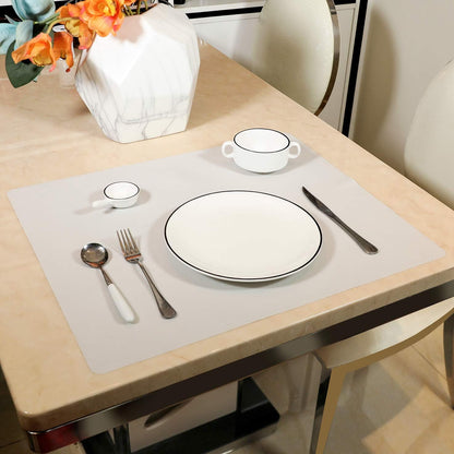 24''x20'' Extra Large Silicone Baking Mat for Dough Rolling Pastry Fondant Mat Nonstick and Nonskid Heat Resistent, Countertop Protector, Dining Table Mat and Placemat (Extra Large Gray 2 Pack)