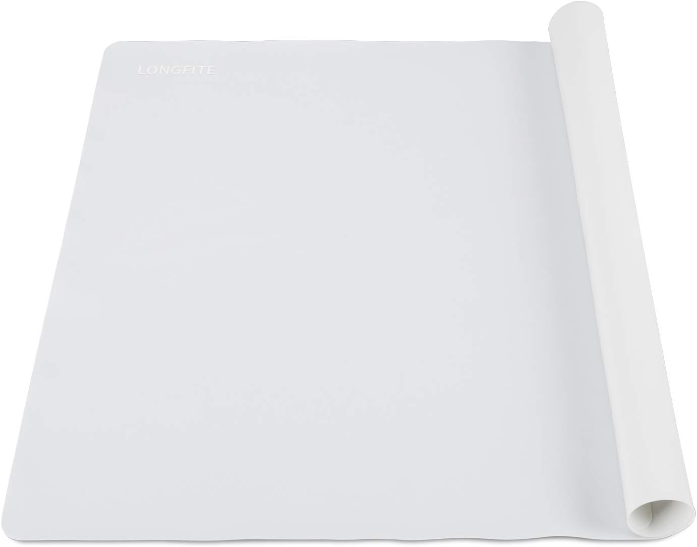 24''x20'' Extra Large Silicone Baking Mat for Dough Rolling Pastry Fondant Mat Nonstick and Nonskid Heat Resistent, Countertop Protector, Dining Table Mat and Placemat (Extra Large Gray 2 Pack)